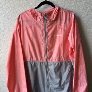 Columbia women's Pink and Gray Windbreaker